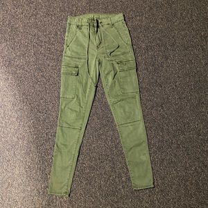 American Eagle Outfitters womens super stretch skinny jeans size 2 green